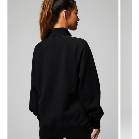 Fabletics The Go-To Quarter Zip black XL NEW unisex - Picture 2 of 7